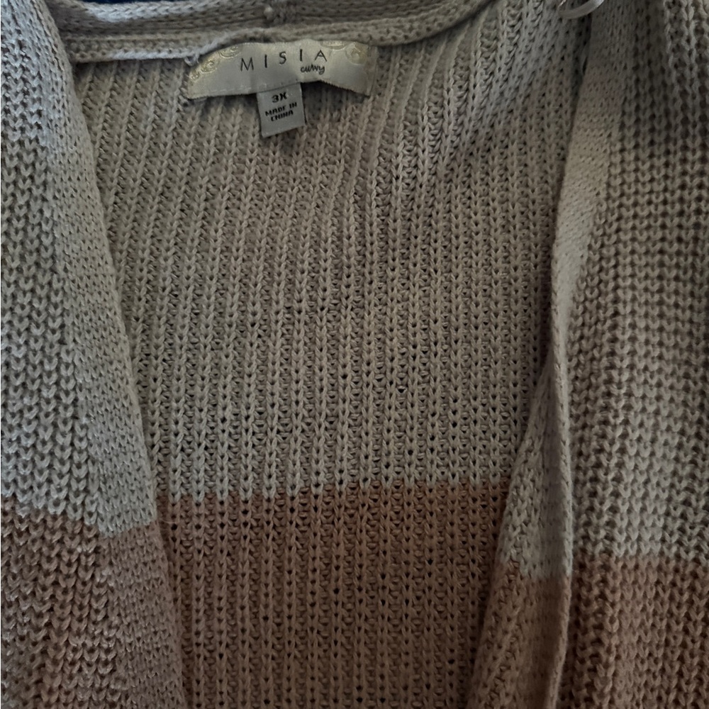 Misia Women's Beige and Cream Cardigan